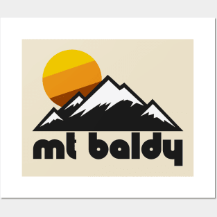 Retro Mt Baldy ))(( Tourist Souvenir Travel California Skiing Design Posters and Art